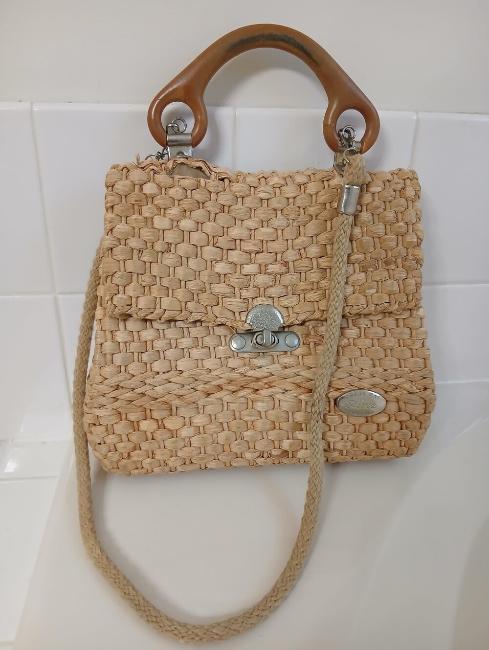 90s Italian Made Straw Bag